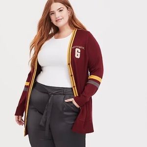 Torrid Harry Potter Gryffindor Varsity Cardigan